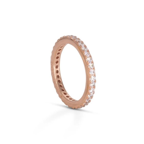 Ring Dilvdò Eternity in Silver Zircone ANLVRB-14 - ANLVRB-14